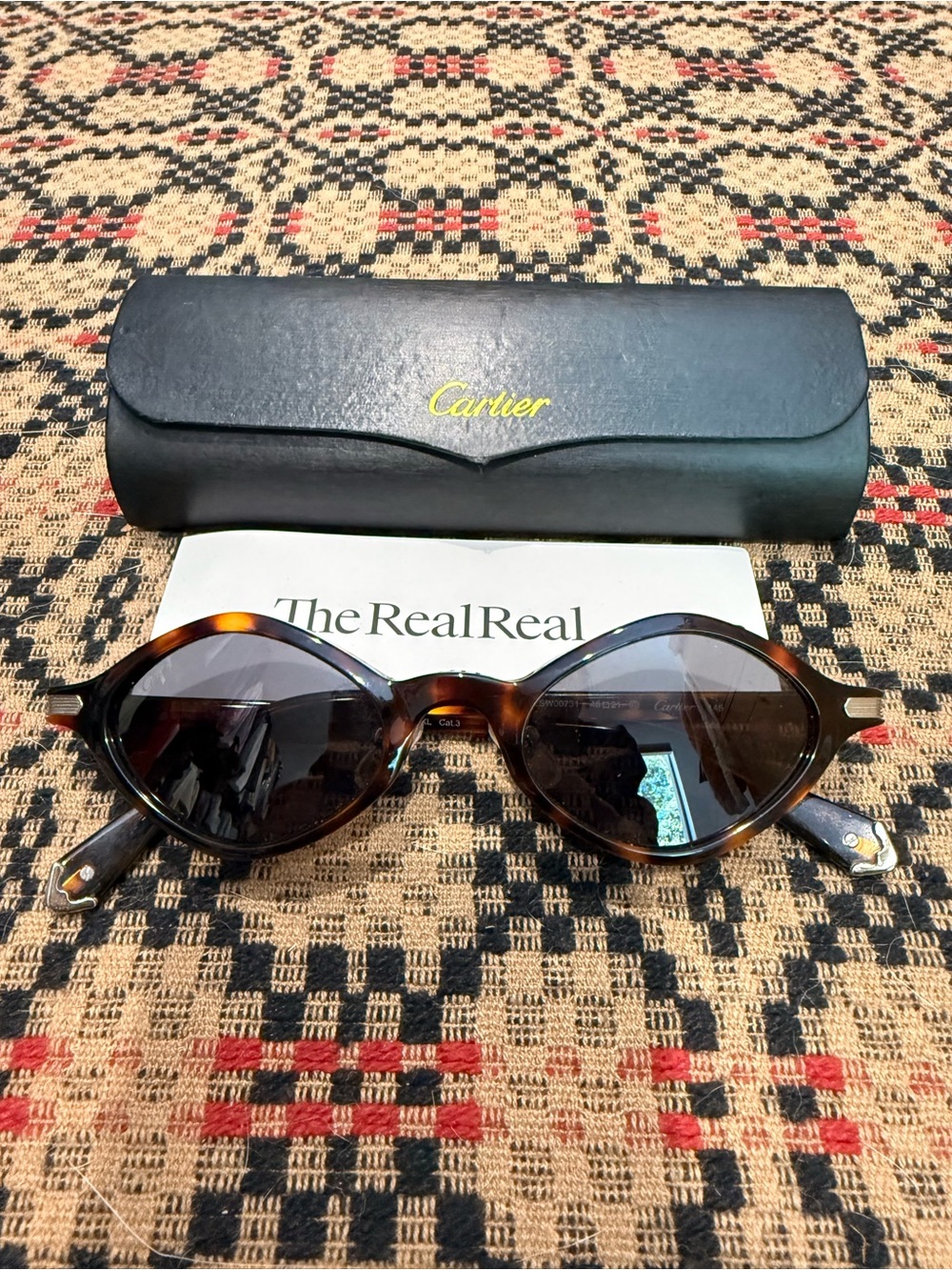 Cartier Geometric Frame Sunglasses